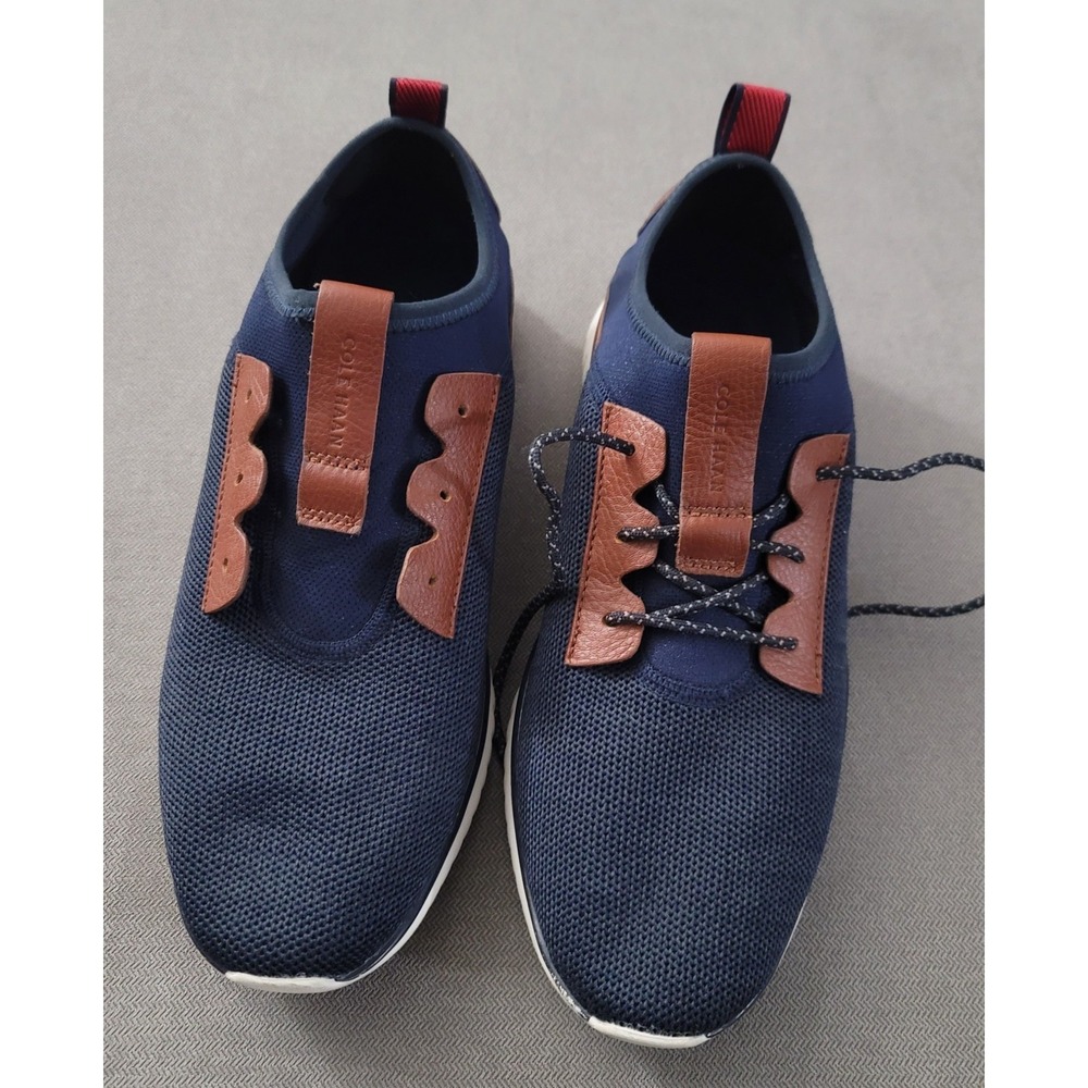 Cole Haan Men's Grand Motion‎ Knit Sneaker Marine Blue/Ivory C30653 Size 9M